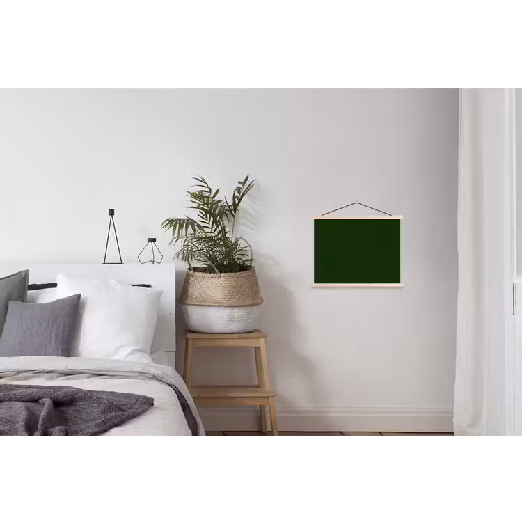Forest - Green - Groen textielposter latten blank klein 122 -woonkamer