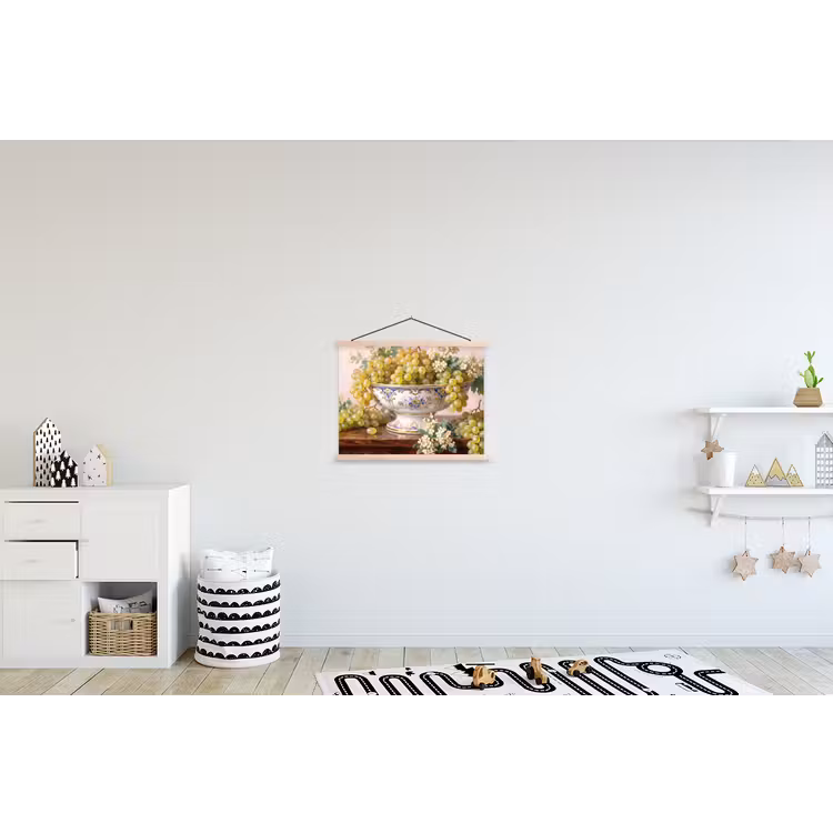 Hanging Poster - Fruit - Still Life - Classic - Fruit - Stilleven - Klassiek textielposter latten blank klein