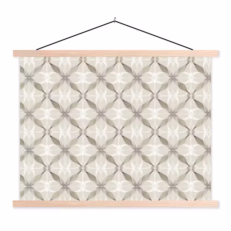 Grafisch - Patroon - Grijs textielposter latten blank klein 122 -3d