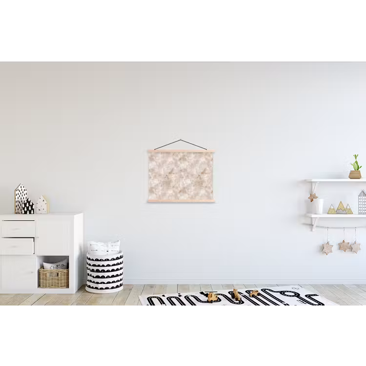 Marmer - Patroon - Klassiek textielposter latten blank klein 122 -kinderkamer