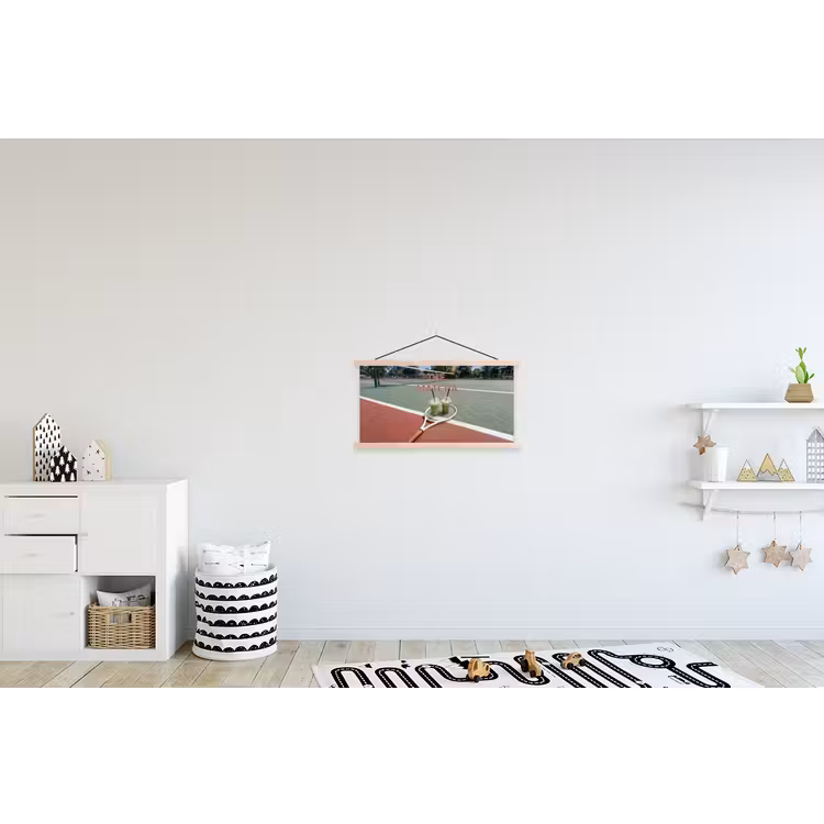 Matcha Club - Tennis - Matcha textielposter latten blank klein -kinderkamer