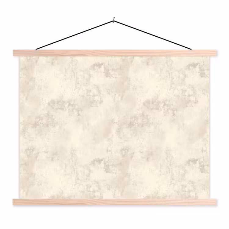 Patroon - Organisch - Beige textielposter latten blank klein 122 -3d
