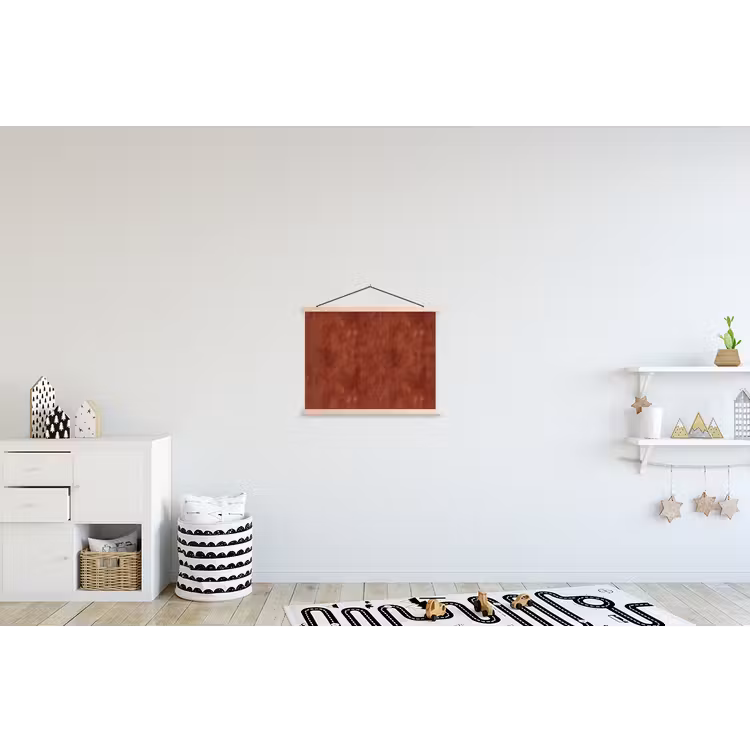 Stucwerk - Textuur - Terracotta textielposter latten blank klein 122 -kinderkamer
