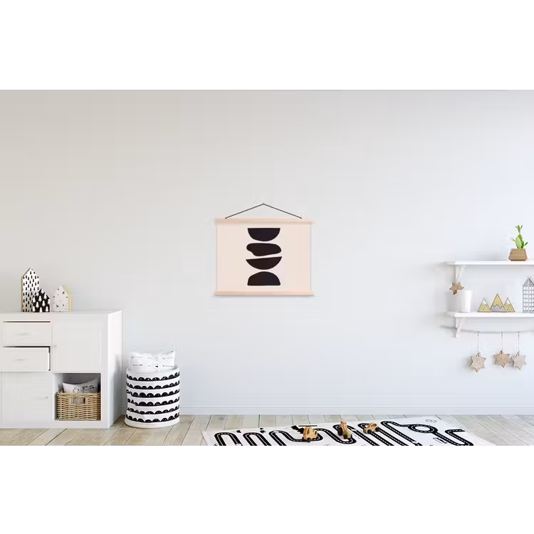 Hanging Poster - Shapes - Abstract - Modern - Vormen - Abstract - Modern textielposter latten blank klein