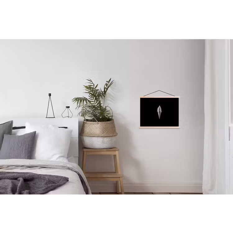 Softijs - Realistisch - Futuristisch textielposter latten blank klein -woonkamer