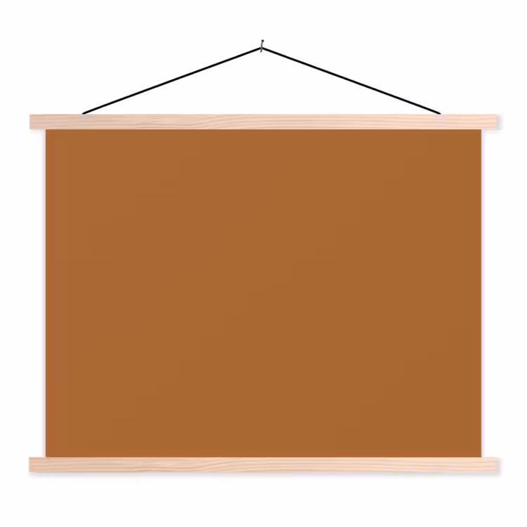 Spiced - Cinnamon - Bruin textielposter latten blank klein 122 -3d