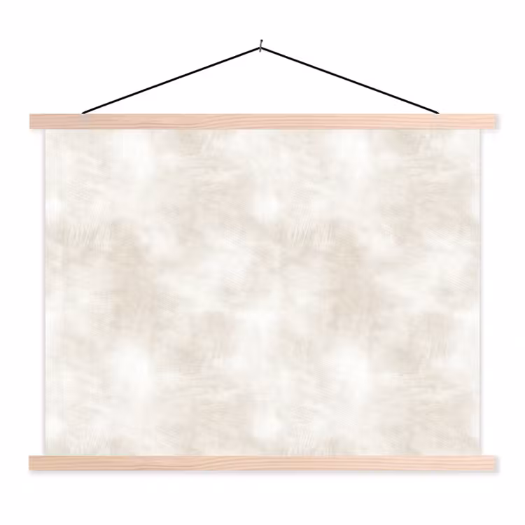 Subtiel - Structuur - Beige textielposter latten blank klein 122 -3d