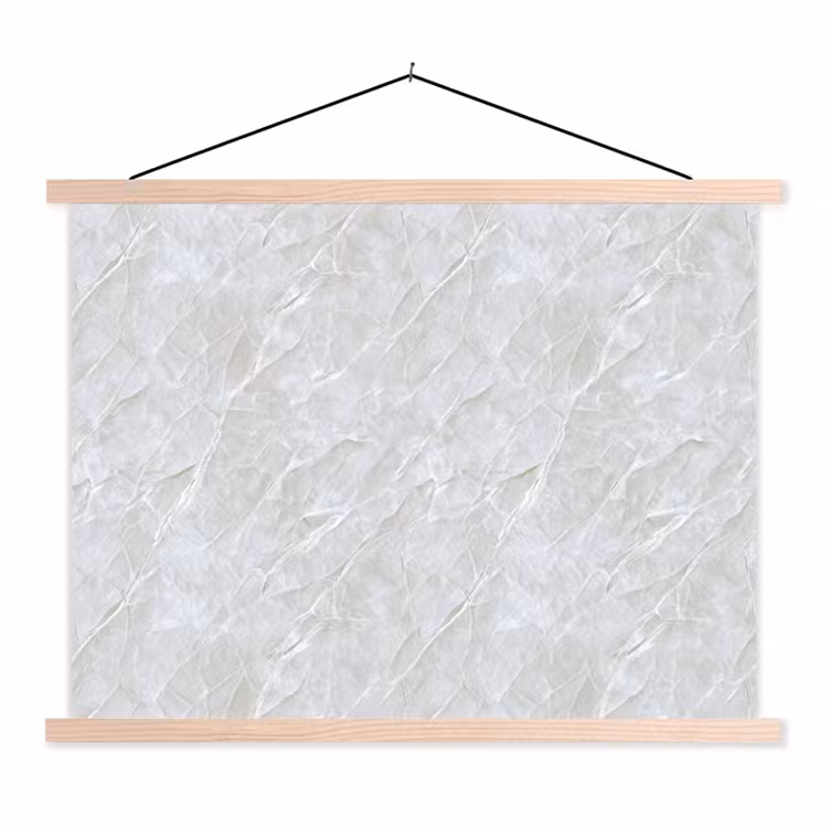 Oppervlakte - Textuur - Grijs textielposter latten blank klein 122 -3d