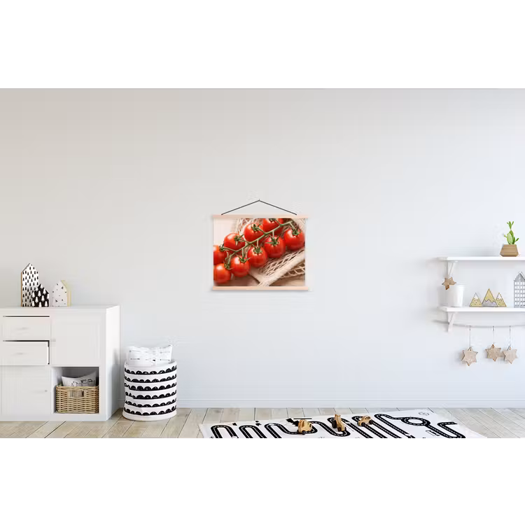 Hanging Poster - Tomatoes - Fresh - Food - Tomaten - Vers - Eten textielposter latten blank klein