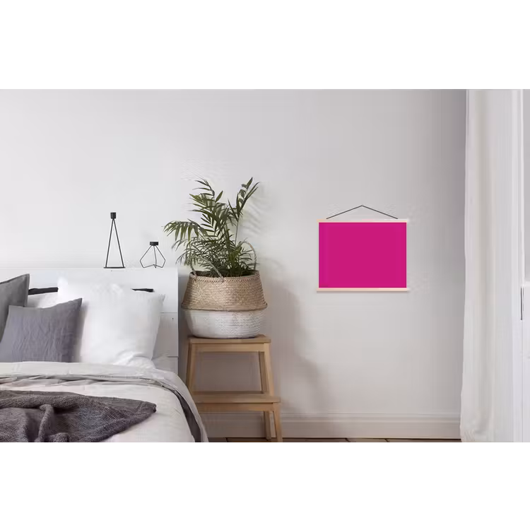 Velvet - Magenta - Roze textielposter latten blank klein 122 -woonkamer