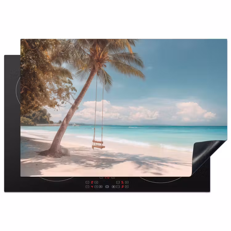 Palmboom - Schommel - Strand - Lucht Inductie beschermer vinyl 3mm klein -3d