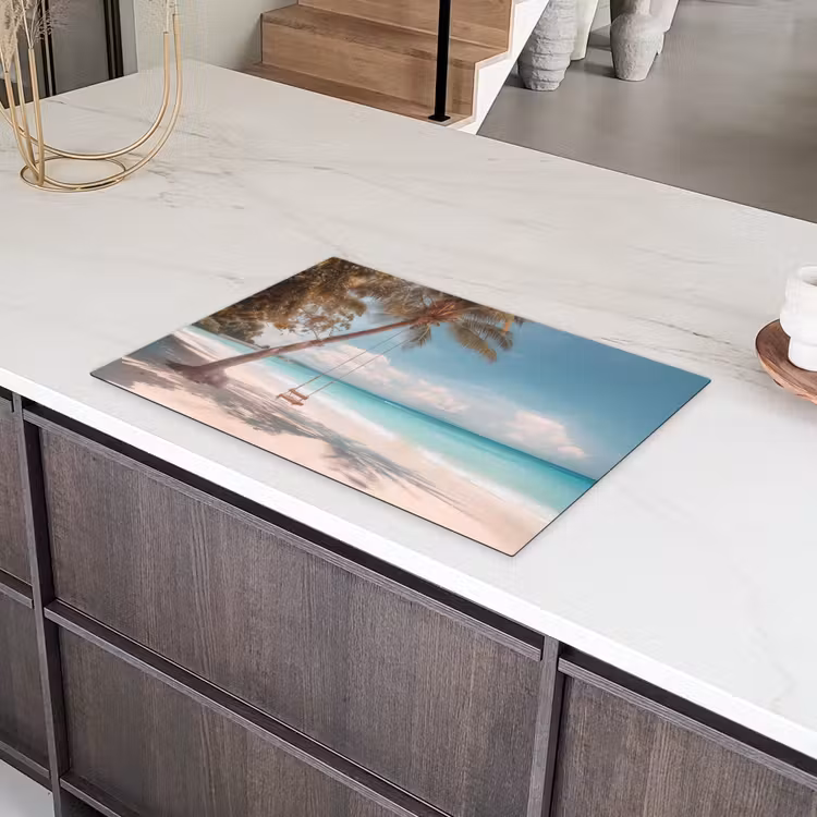 Palmboom - Schommel - Strand - Lucht Inductie beschermer vinyl 3mm klein -sfeer8