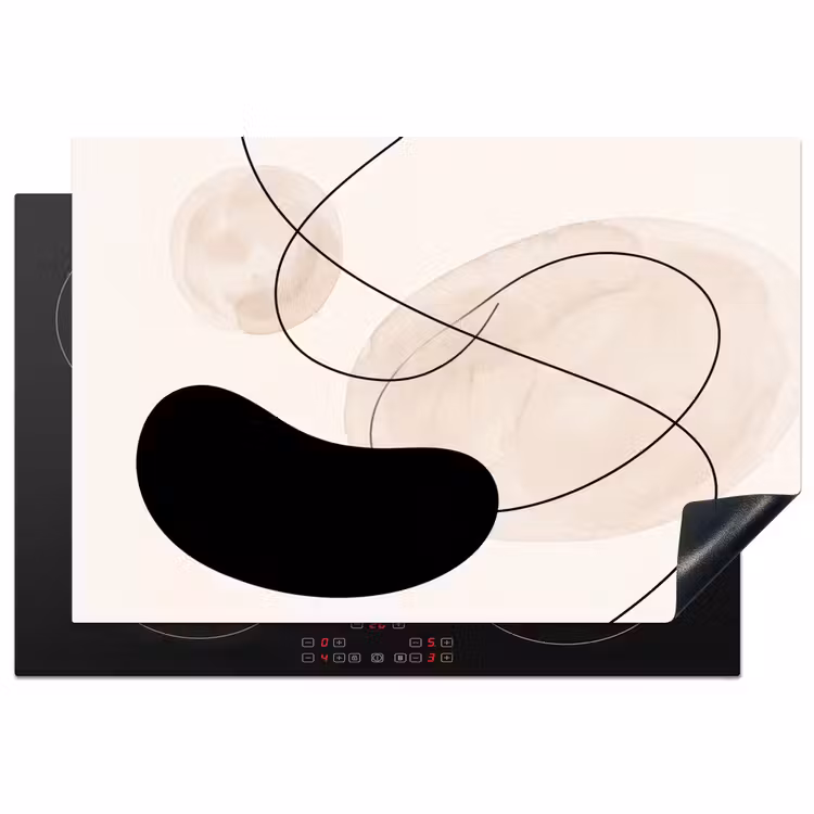 Induction Hob Cover - Abstract - Forms - Art - Abstract - Vormen - Kunst Inductie beschermer vinyl 3mm klein