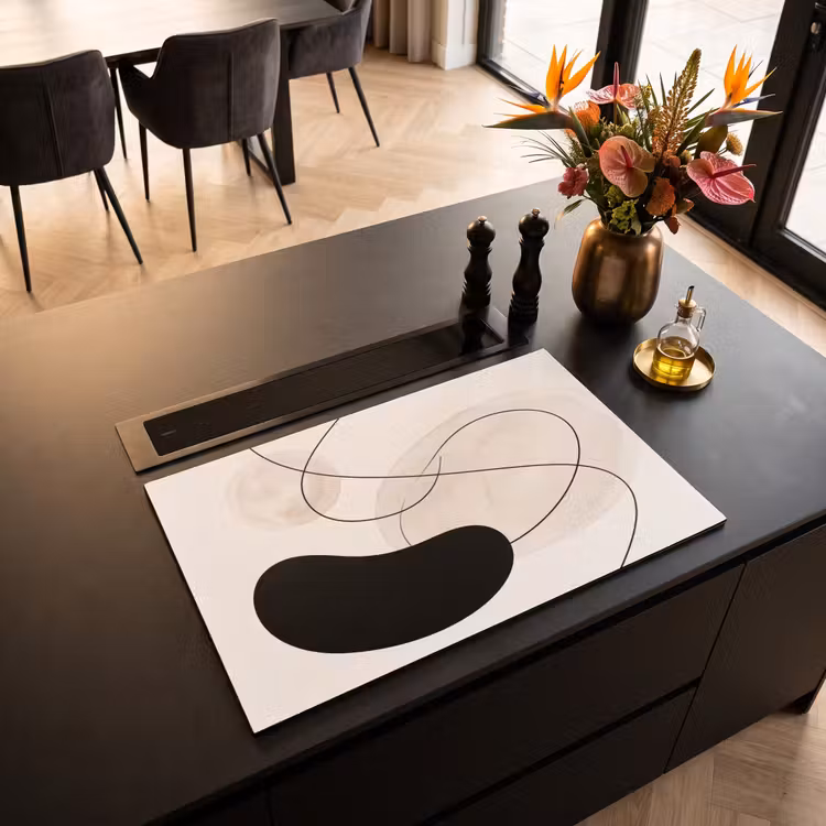 Induction Hob Cover - Abstract - Forms - Art - Abstract - Vormen - Kunst Inductie beschermer vinyl 3mm klein