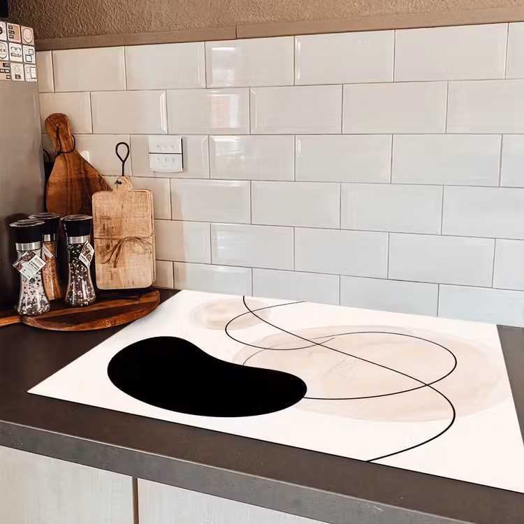 Induction Hob Cover - Abstract - Forms - Art - Abstract - Vormen - Kunst Inductie beschermer vinyl 3mm klein