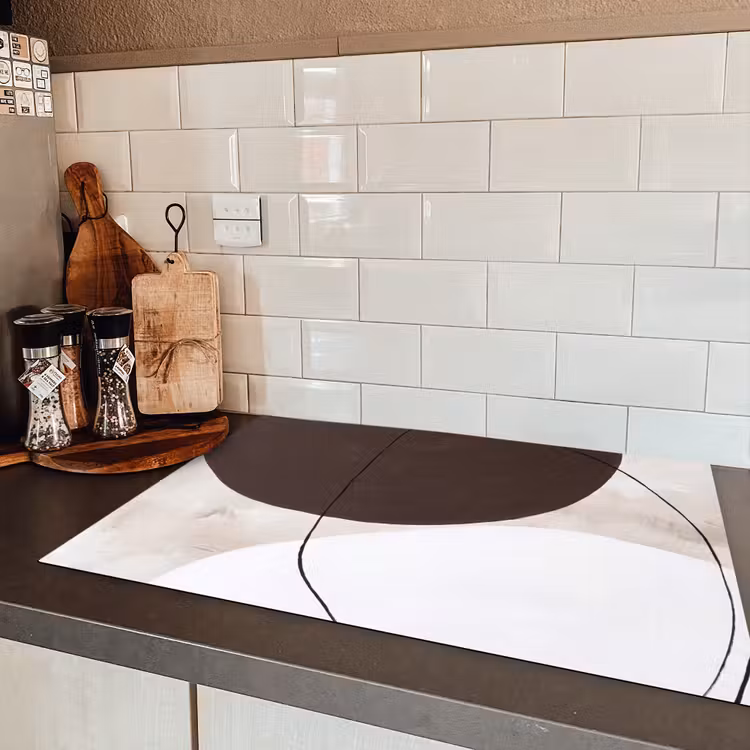 Induction Hob Cover - Abstract - Forms - Modern - Abstract - Vormen - Modern Inductie beschermer vinyl 3mm klein