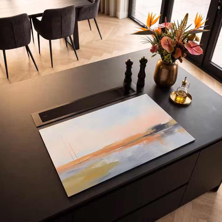 Abstract - Landschap - Horizon - Modern - Kleurrijk Inductie beschermer vinyl 3mm klein -sfeer5