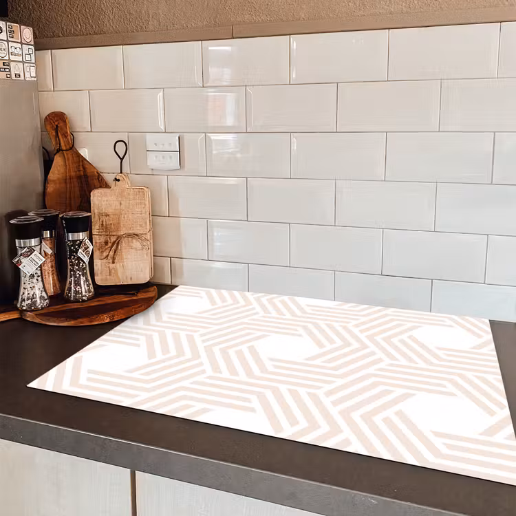 Abstract - Patronen - Design Inductie beschermer vinyl 3mm klein 276 -sfeer3
