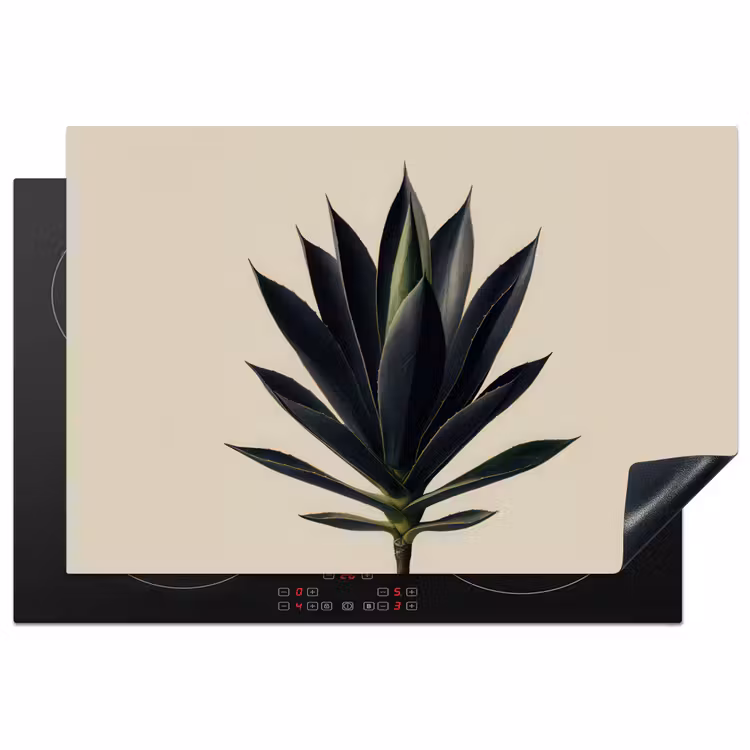 Agaveplant - Symmetrisch - Groen Inductie beschermer vinyl 3mm klein -3d