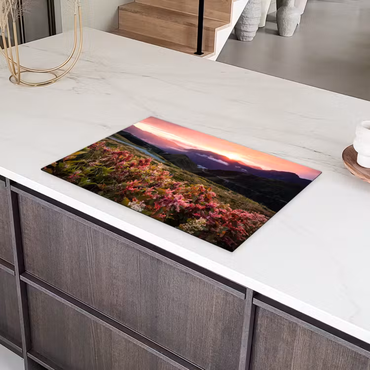 Alpengloed en Wilde Bloemen Inductie beschermer vinyl 3mm klein -sfeer8