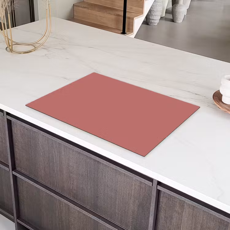 Ancient - Rose - Roze Inductie beschermer vinyl 3mm klein 276 -sfeer8