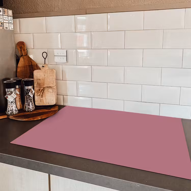 Antique - Mauve - Roze Inductie beschermer vinyl 3mm klein 276 -sfeer3