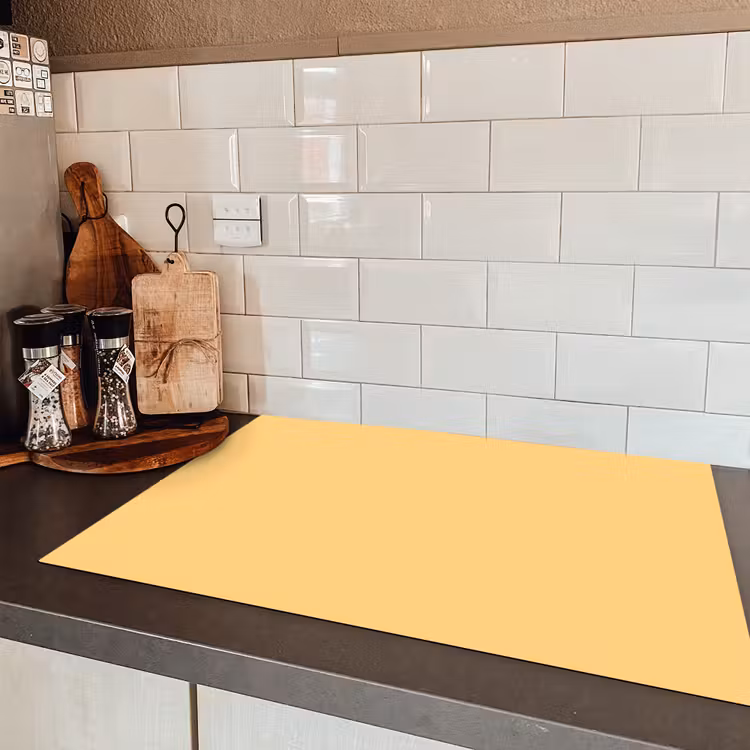 Apricot - Ice - Oranje Inductie beschermer vinyl 3mm klein 276 -sfeer3