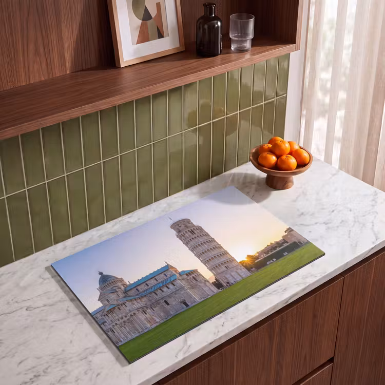 Architectuur - Toren - Pisa - Italië - Zonsondergang Inductie beschermer vinyl 3mm klein -sfeer8