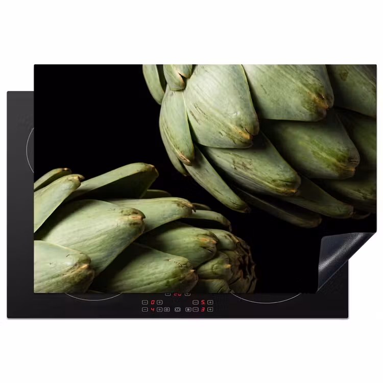 Induction Hob Cover - Artichoke - Green - Food - Artisjok - Groen - Eten Inductie beschermer vinyl 3mm klein