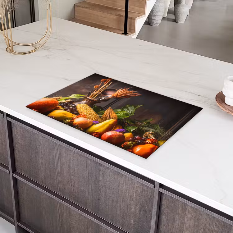 Herfstbounty in Ochtendgloed Inductie beschermer vinyl 3mm klein -sfeer8