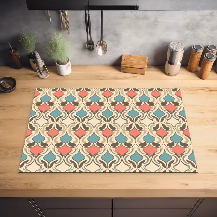 Barok - Retro - Kleurrijk Inductie beschermer vinyl 3mm klein 276 -sfeer5