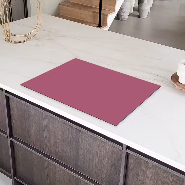 Berry - Roze -Pink Inductie beschermer vinyl 3mm klein 276 -sfeer8