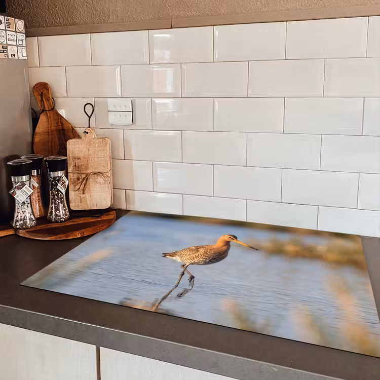 Vogel - Steltloper - Water - Natuur Inductie beschermer vinyl 3mm klein -sfeer3