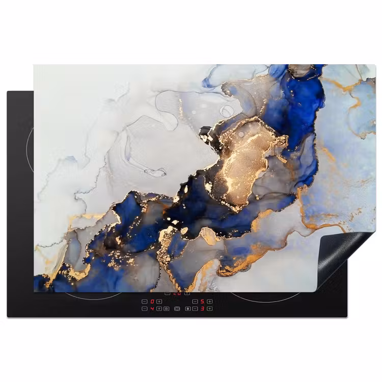 Blauwe Dromen en Gouden Aders Inductie beschermer vinyl 3mm klein -3d