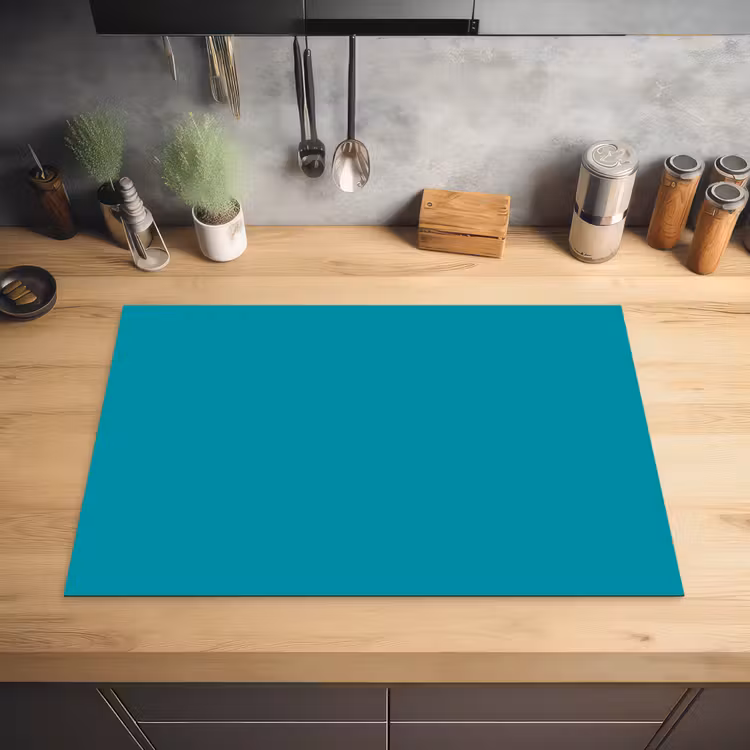 Blauw - Effen kleur Inductie beschermer vinyl 3mm klein 276 -sfeer5