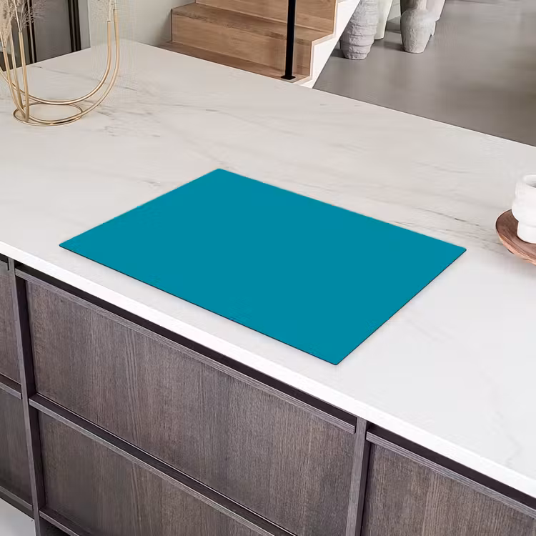 Blauw - Effen kleur Inductie beschermer vinyl 3mm klein 276 -sfeer8