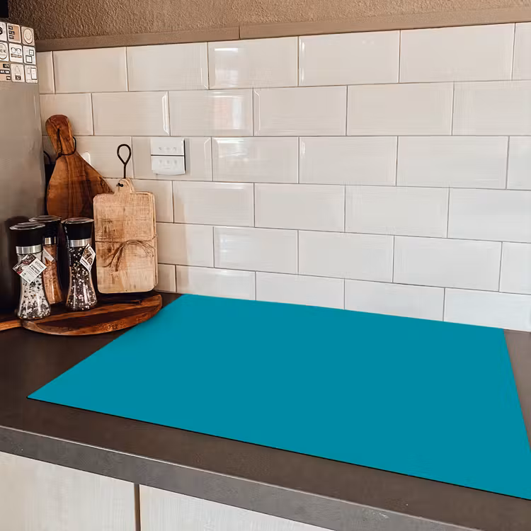Blauw - Effen kleur Inductie beschermer vinyl 3mm klein 276 -sfeer3