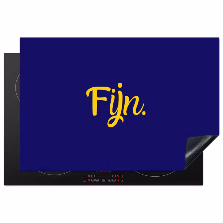 Blauw - Geel - Fijn Inductie beschermer vinyl 3mm klein -3d