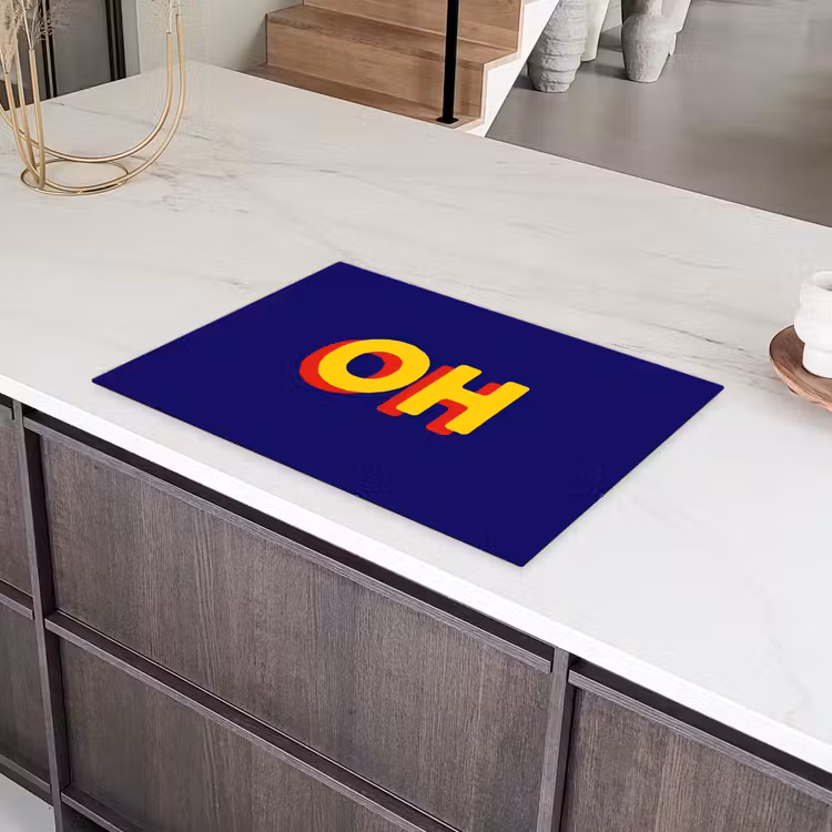Blauw - Geel - OH - Schaduw Inductie beschermer vinyl 3mm klein -sfeer8