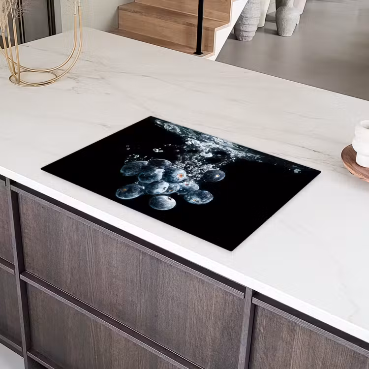 Blauwe Bessen Ballet Onderwater Inductie beschermer vinyl 3mm klein -sfeer8