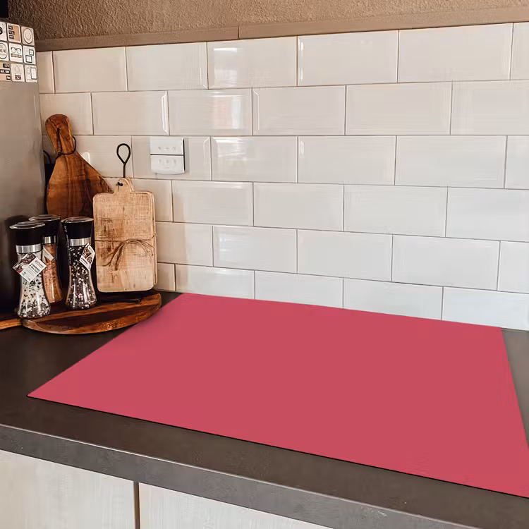 Bold - Berry - Rood Inductie beschermer vinyl 3mm klein 276 -sfeer3