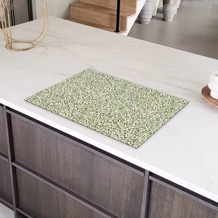 Botanisch - Takken - Groen Inductie beschermer vinyl 3mm klein 276 -sfeer8