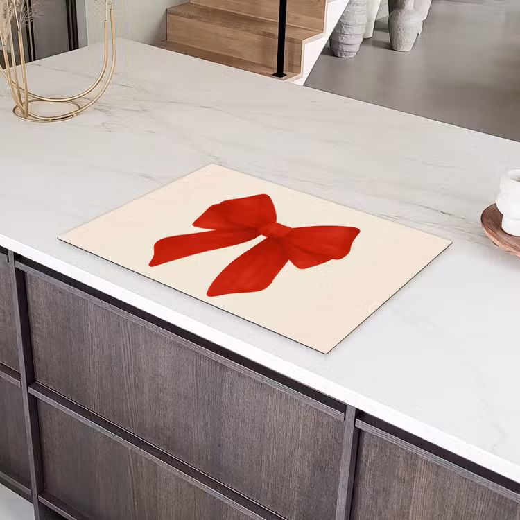 Strik - Symmetrisch - Rood - Lint Inductie beschermer vinyl 3mm klein -sfeer8