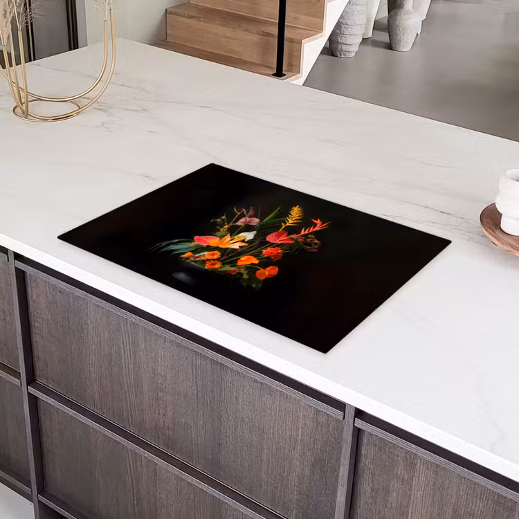 Schaal - Boeket - Bloemen Inductie beschermer vinyl 3mm klein -sfeer8