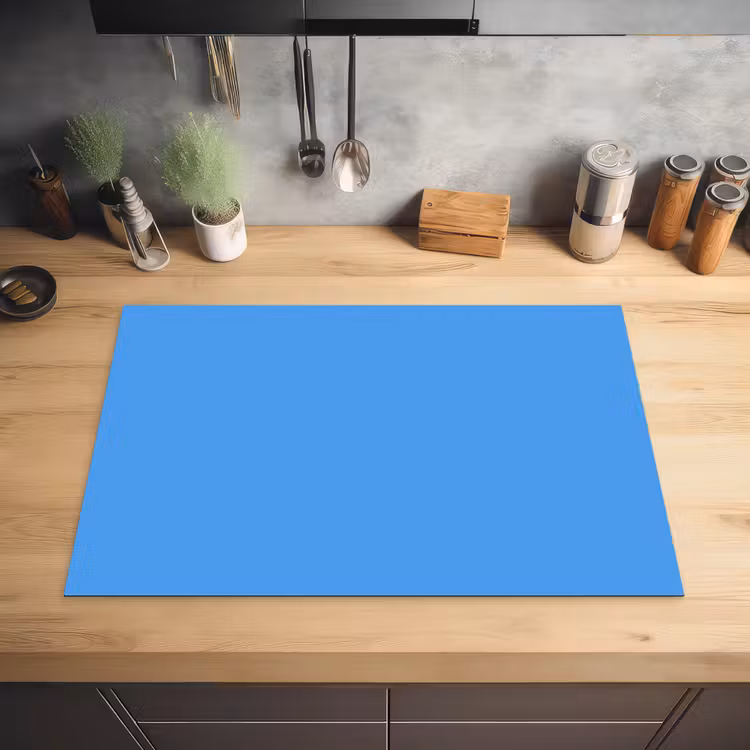 Bright - Azure - Blauw Inductie beschermer vinyl 3mm klein 276 -sfeer5