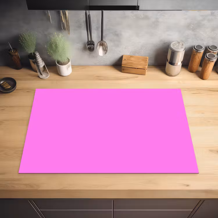 Bright - Orchid - Roze Inductie beschermer vinyl 3mm klein 276 -sfeer5