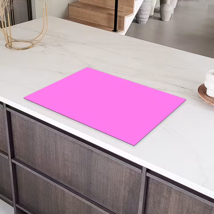 Bright - Orchid - Roze Inductie beschermer vinyl 3mm klein 276 -sfeer8