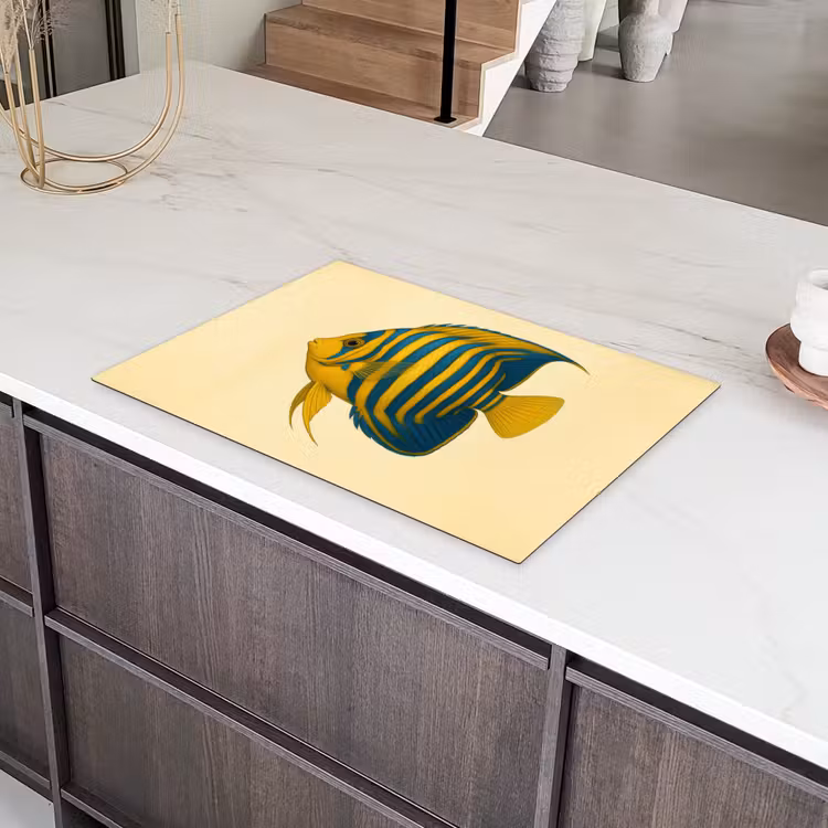 Felgeel - Vis - Strepen - Vinnen Inductie beschermer vinyl 3mm klein -sfeer8