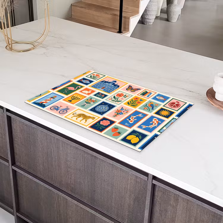 Gebouw - Koepel - Architectuur - Klassiek - Grijs Inductie beschermer vinyl 3mm klein -sfeer8