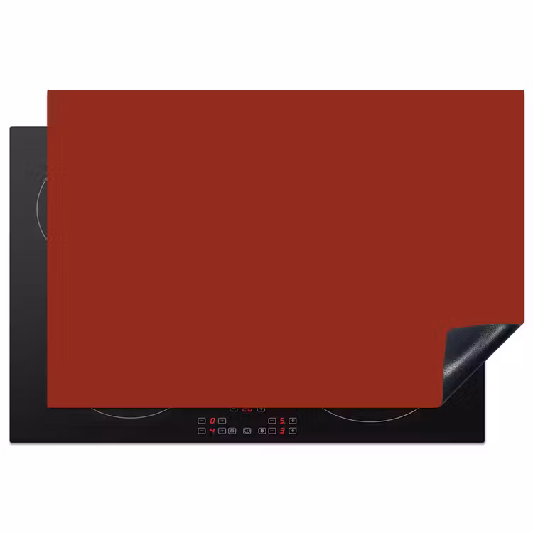 Burnt - Copper - Rood Inductie beschermer vinyl 3mm klein 276 -3d